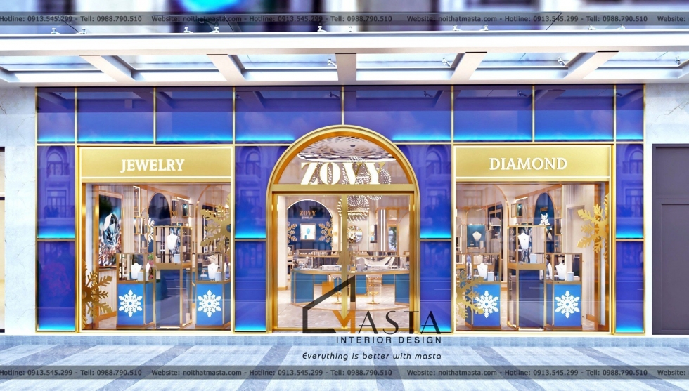 ​Thiết kế tiệm vàng Zovy Jewelry, Nha Trang